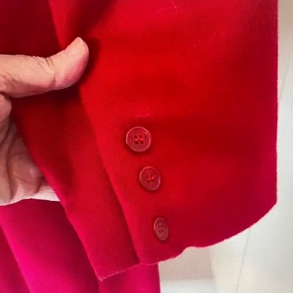 Liz Claiborne Vibrant Red Trench Coat - Picture 16 of 16